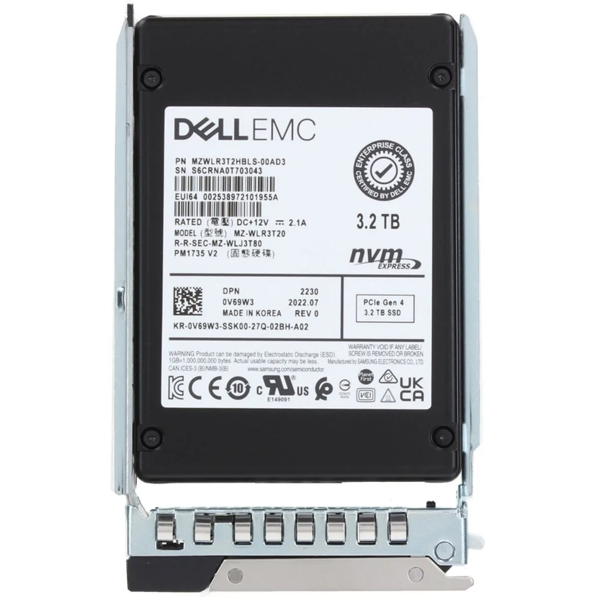 Dell 0V69W3 / Samsung PM1735 V2 NVMe PCLe G4