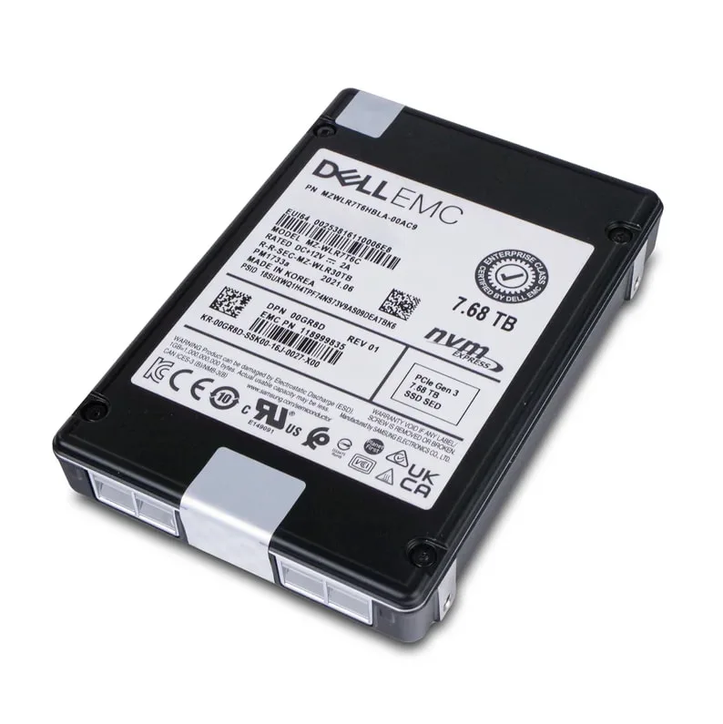 Dell EMC 7.68TB PM1733a PCI-e NVMe G4 P/N: 00GR8D