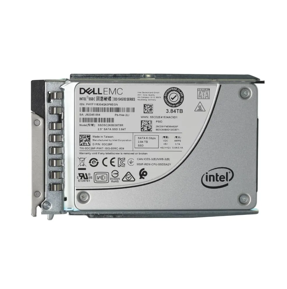 Dell INTEL 3.84TB SATA 6Gbps SFF P/N: 0DC29P
