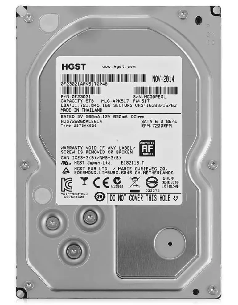 HGST Ultrastar 7K6000 NEW 6TB SATA 7,2k 6Gbps 3,5" LFF