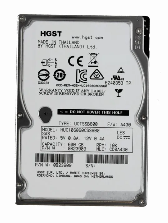 HGST Ultrastar C10K900 600GB SAS 6Gbps 10K 2,5" SFF