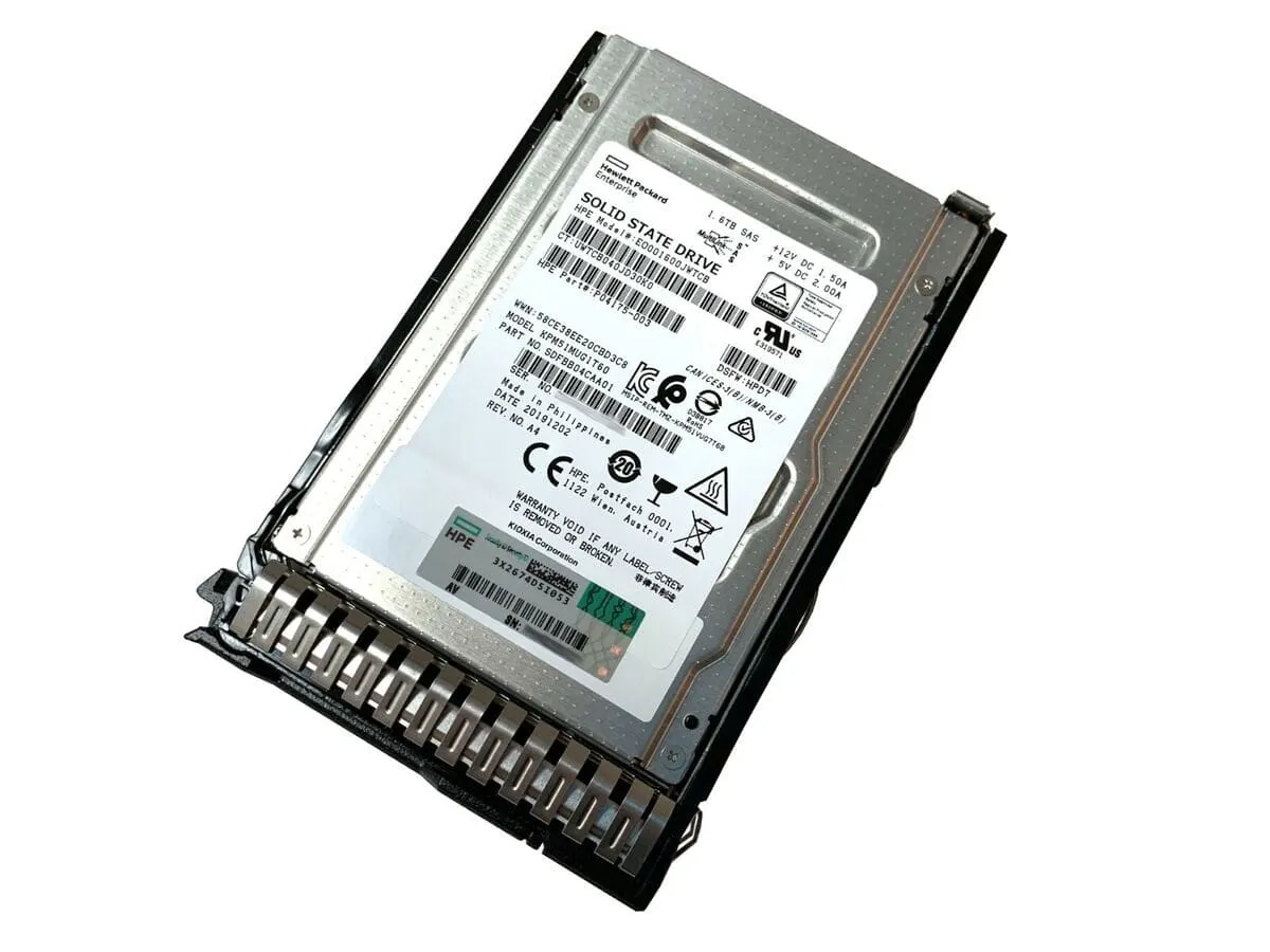 HPE 1.6TB SAS SSD 12G SFF  P04175-003