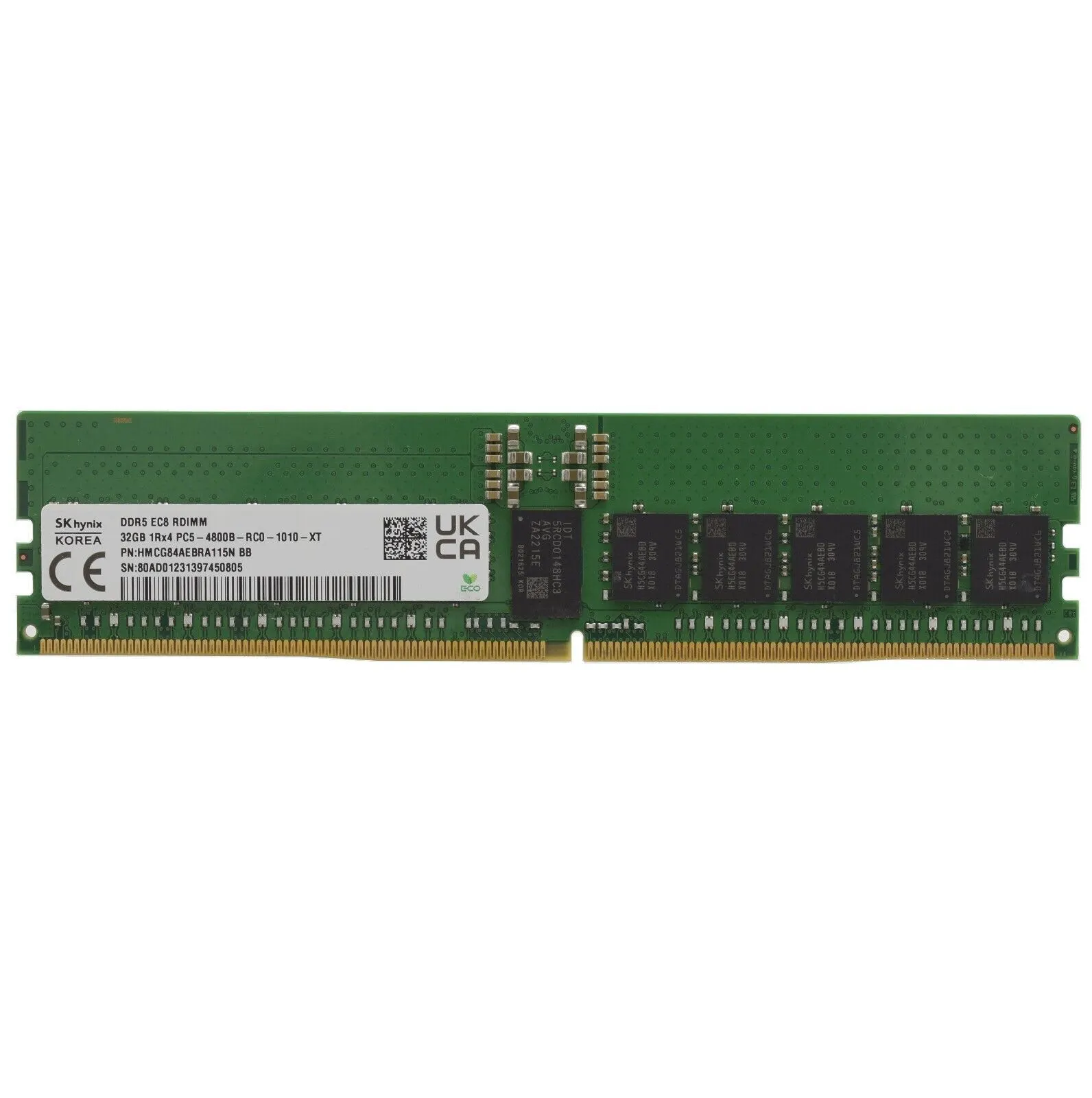 SK Hynix 32GB DDR5 4800MHz PC-5 38400 ECC P/N: HMCG84AEBRA115N