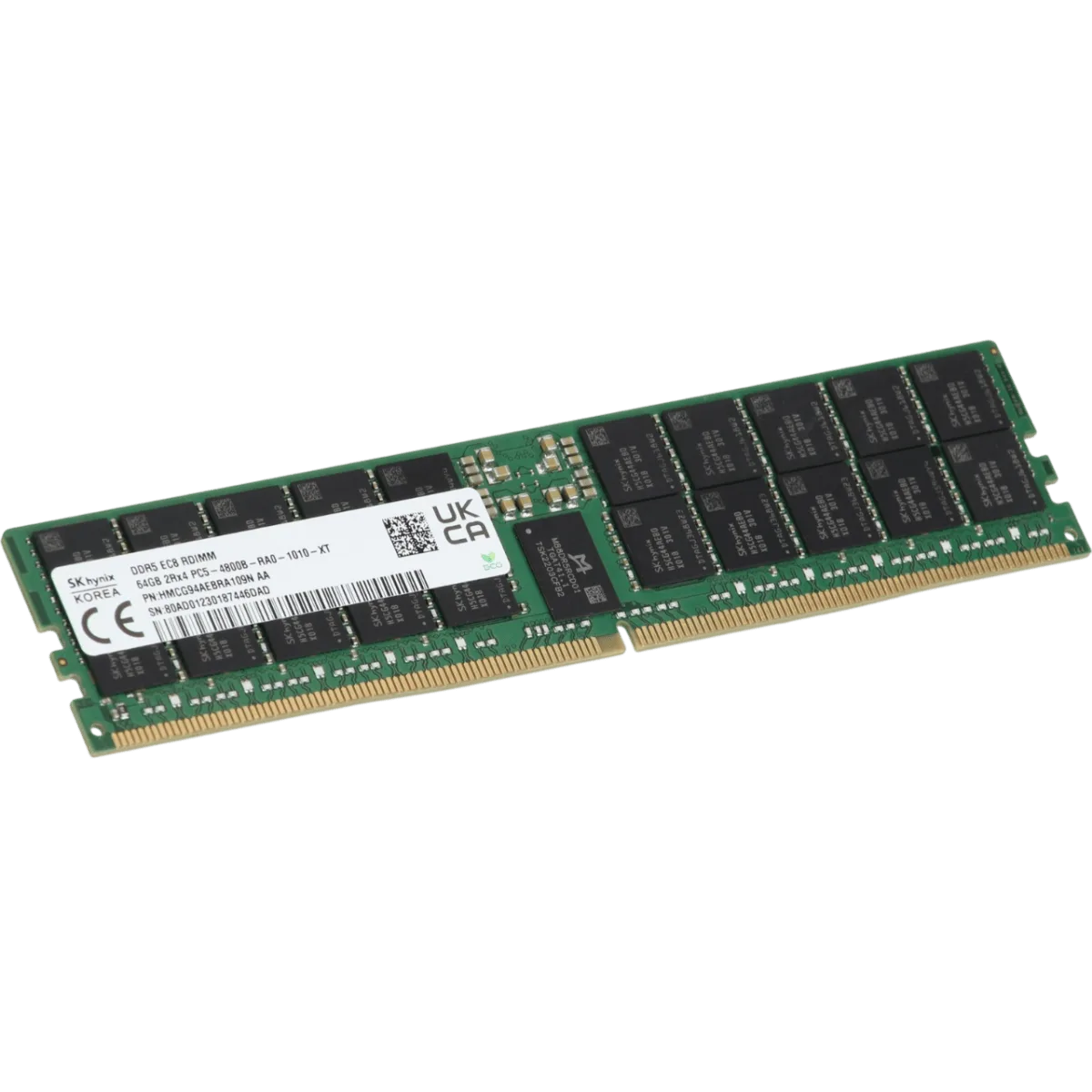 SK Hynix  64GB 5600Mhz DDR5 ECC REG PN: HMCG94AGBRA631N AA