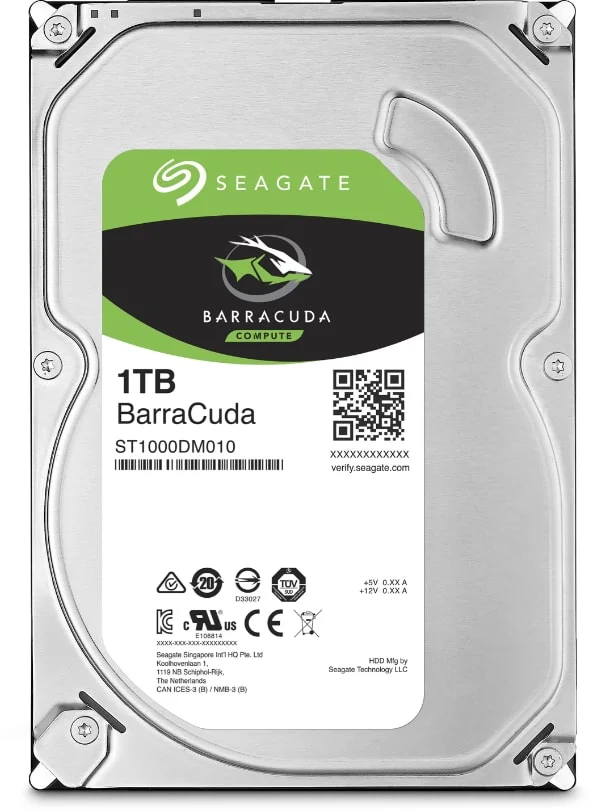 Seagate 1TB SATA HDD 7.2rpm 6G BarraCuda 3,5" LFF
