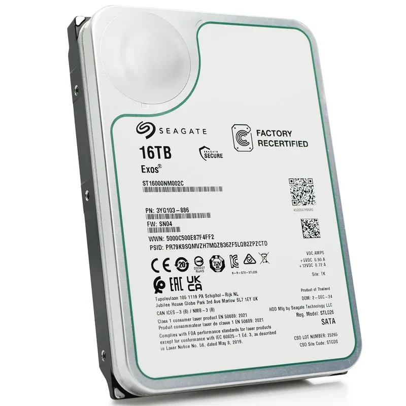 Seagate Exos 16TB SATA 6Gbps 3,5" LFF