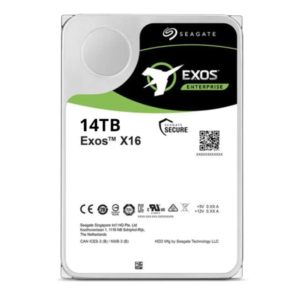 Seagate  Exos X16 14TB  SAS 7.2K 12Gbps 3,5" LFF