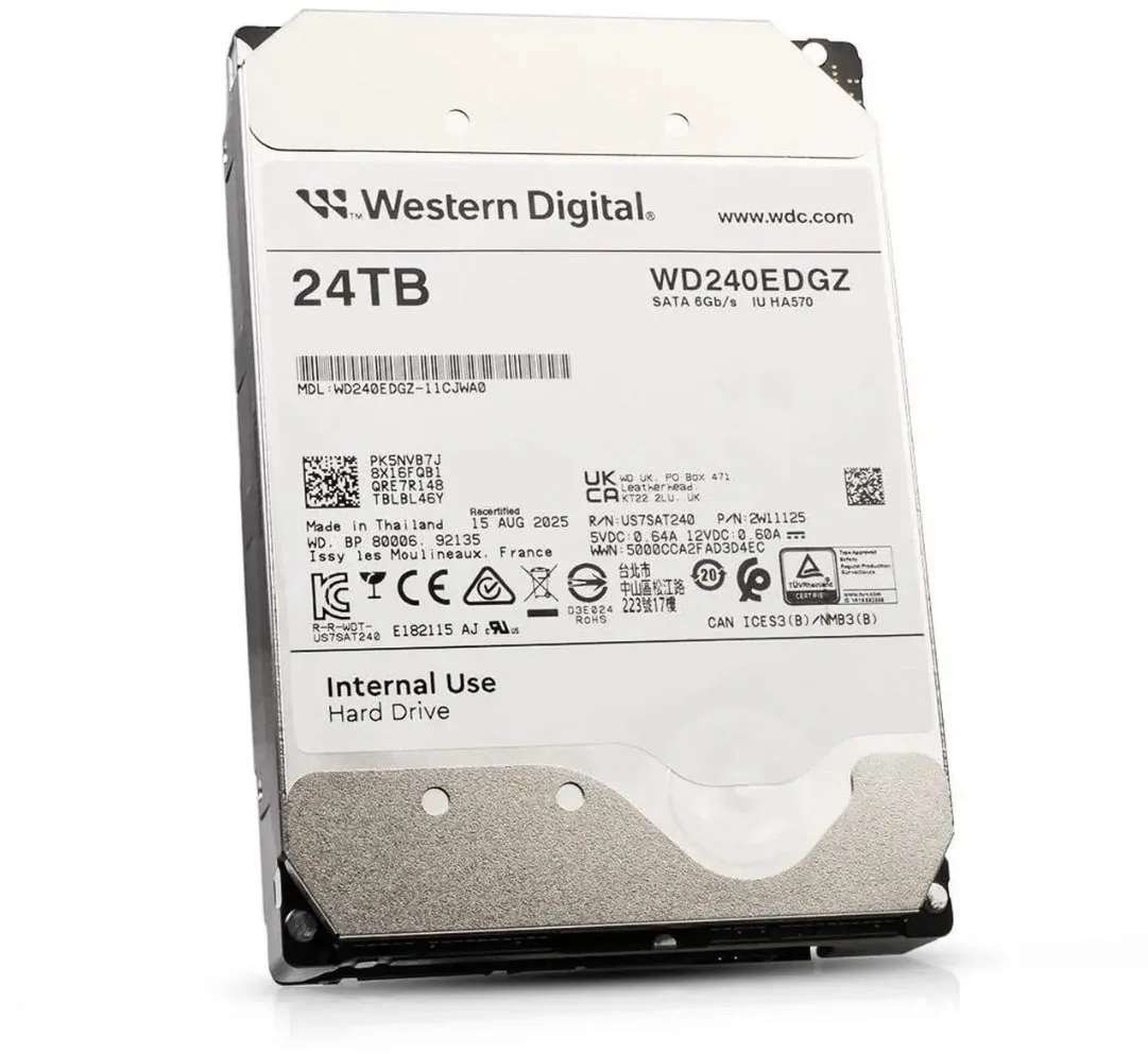 Western Digital NEW 24TB SATA 6Gbps 3,5" LFF