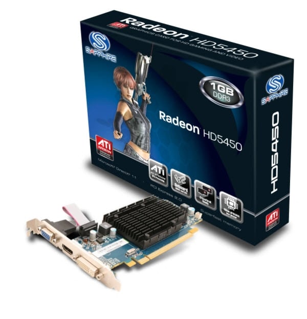 AMD Radeon Sapphire HD 5450 1GB DDR3 1