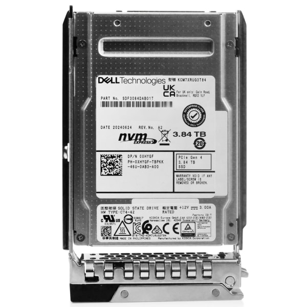 Dell 0XHYGF 3.84TB U.2 NVMe SFF NEW 1