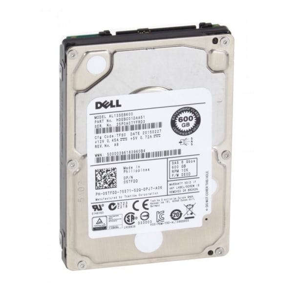 Dell 600GB SAS 10K 6Gbps 2,5" SFF 1