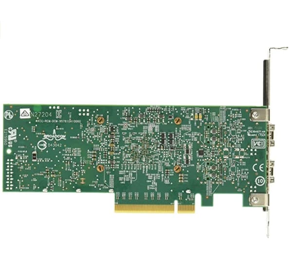 Dell Broadcom 57810s 2x 10Gbps RJ45 versie - P/N: 0HN10N 3