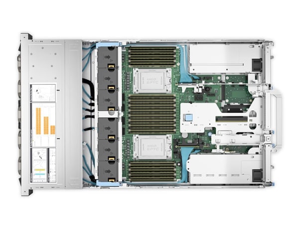 Dell PowerEdge R7525 8x NVMe SFF | 2x AMD EPYC 7763 | 1024GB 3200MHz DDR4 | 2x 3,84TB NVMe 4