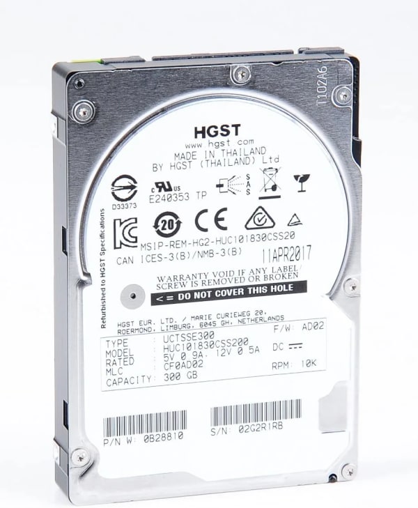 HGST 300GB SAS 10K 12Gbps 2,5" SFF 2