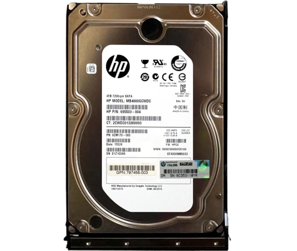 HPE 695503-004 4TB SATA 7.2K 6G 3,5" LFF 1