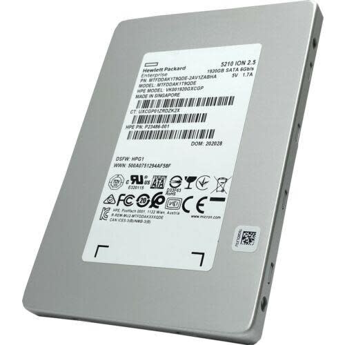 HPE P23486-001 NEW 1.92TB SATA 6Gbps Micron 5210 ION SFF 1