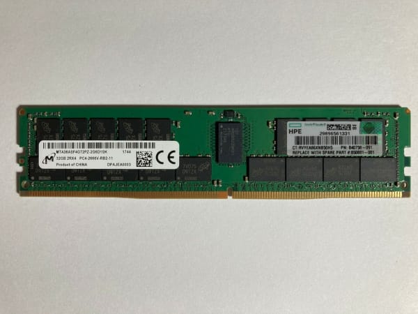 HP Micron 32GB DDR4 2666MHz 2666V ECC Reg. - P/N: 840758-091 1