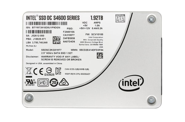 Intel DC S4600 NEW 1.92TB SATA 6Gbps SFF 1
