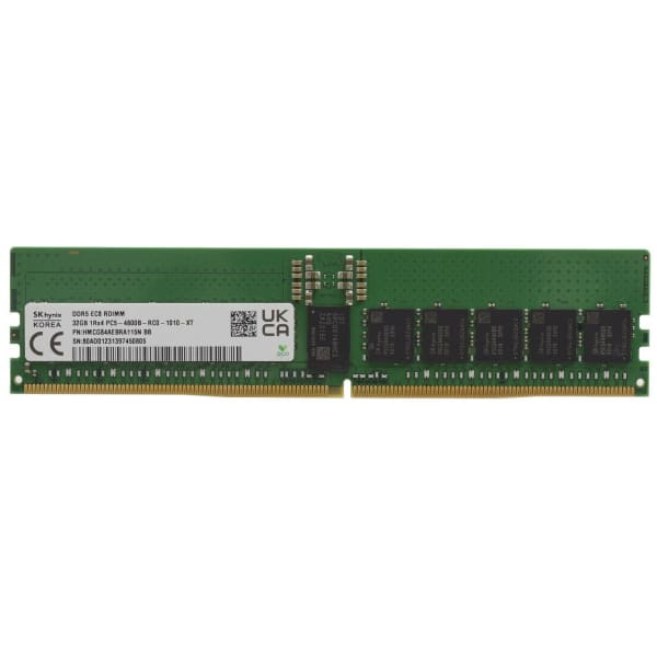 SK Hynix 32GB DDR5 4800MHz PC-5 38400 ECC P/N: HMCG84AEBRA115N 1