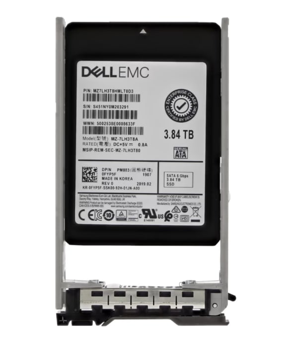 Samsung PM883 3.84TB SATA 6Gbps SFF / Dell 0FYP5F  1