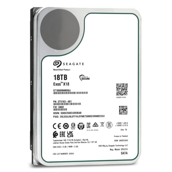 Seagate 18TB SATA 7.2K 6Gbps 3,5" LFF 1