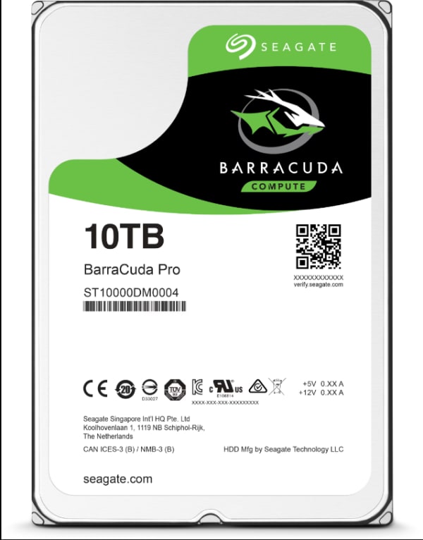 Seagate Barracuda 10TB SATA 7.2K 6Gbps 3,5" LFF 1
