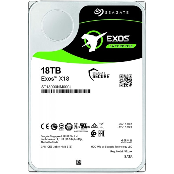 Seagate Exos x18 18TB SATA 7.2K 6Gbps 3,5" LFF Dell P/N: 0KPVDN 1